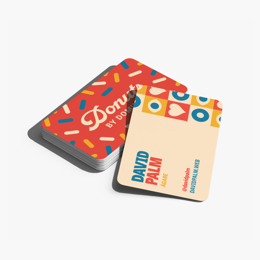 Visningsbild Visitkort med rundande hörn rikstryck